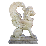 A large but fun garden statuary griffin ...